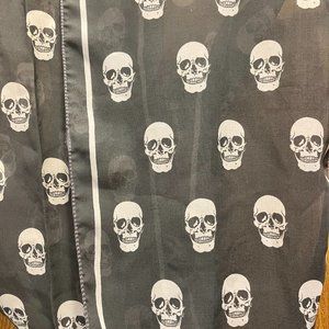 Skull scarf - grey - 57"